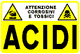 cartello pericolo acidi