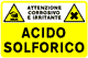 cartello pericolo acido solforico