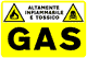cartello pericolo gas
